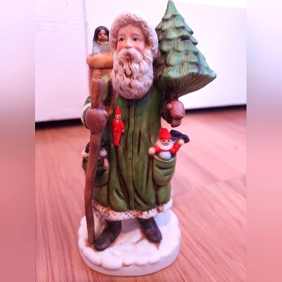 ENESCO The Santa Claus Shoppe St Nicholas Circa 1890 Mrs Grossmans Paper Co 1985 - Picture 1 of 8